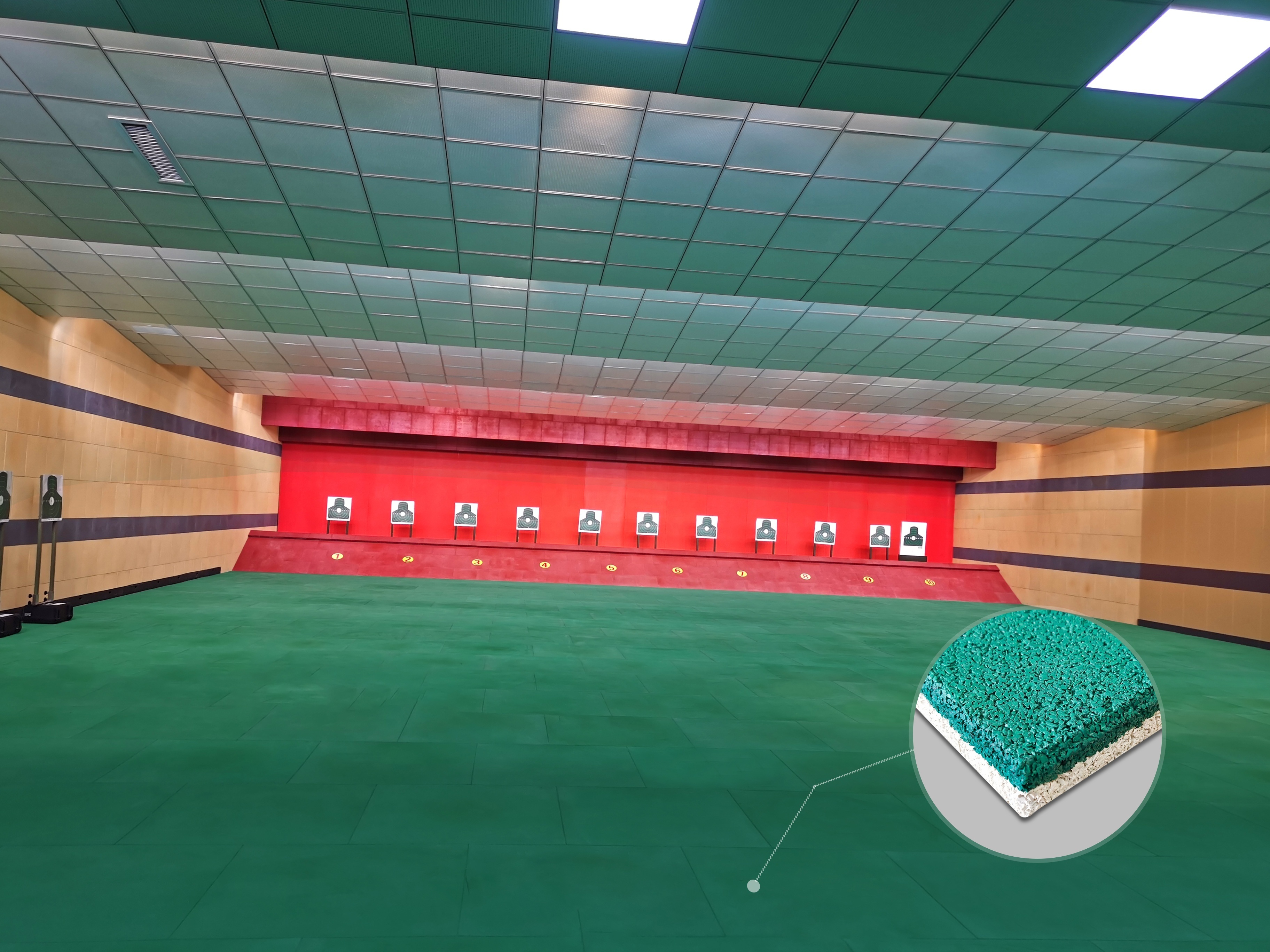 Flooring Accessories Wholesale Acoustic Rubber Underlayment shooting range bullet  mats tiles