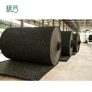 Anti-Shock Soft Rubber Floor Gym Roll Flooring/Outdoor Rubber Matting Roll For Fitness sport Center With CE/ISO/EN1177