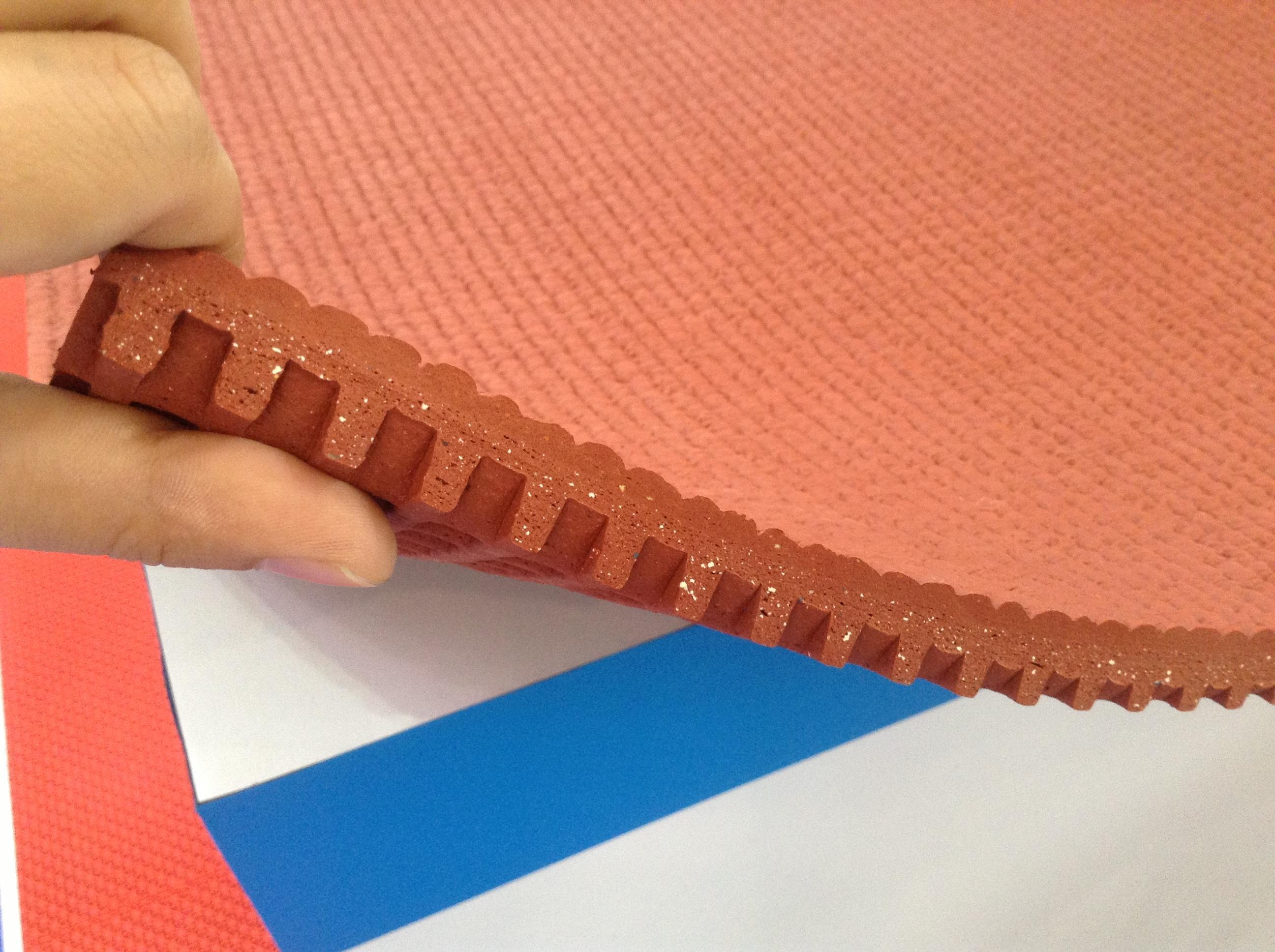 Prefabricated Rubber Running Track Pass IAAF Sandwich Rubber Track Athletic Track Materials