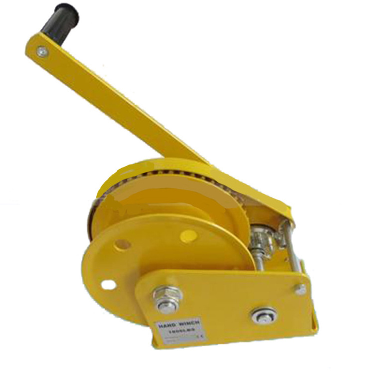 Self - locking hand winch Rescue small winch 1200lbs Vehicle crane used manual winch