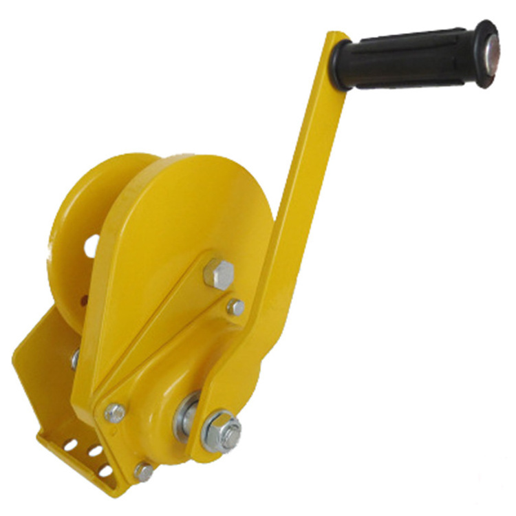 Self - locking hand winch Rescue small winch 1200lbs Vehicle crane used manual winch