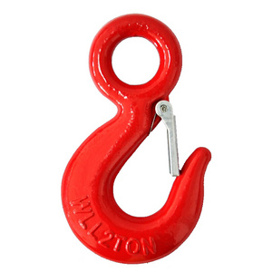 2 ton 320C lifting eye hook / 2T US type eye hoist hook with latch for port