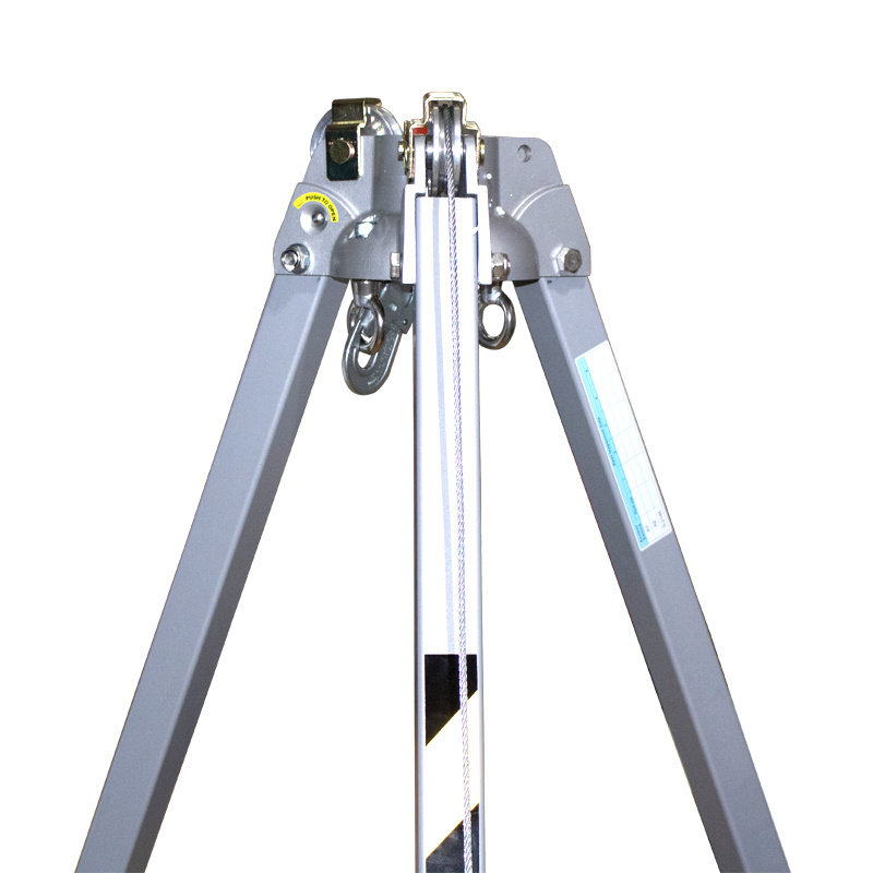 Lifting safety rescue tripod with hand winch aluminium alloy Lifting tripod for fire rescue