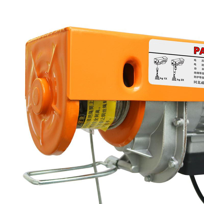 PA200 Mini Wire Rope Electric Hoist / 220V Wire Rope Small Electric Hoist 100KG 200KG For hoisting