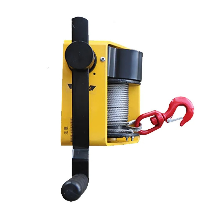 250KG Self-Locking Hand Crank Winch Heavy Duty Winch Turbine Worm Winch  0.25 Ton