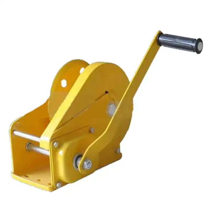 Self - locking mini Hand Winch Rescue Small Winch 1200lbs Vehicle Crane Used Manual Winch