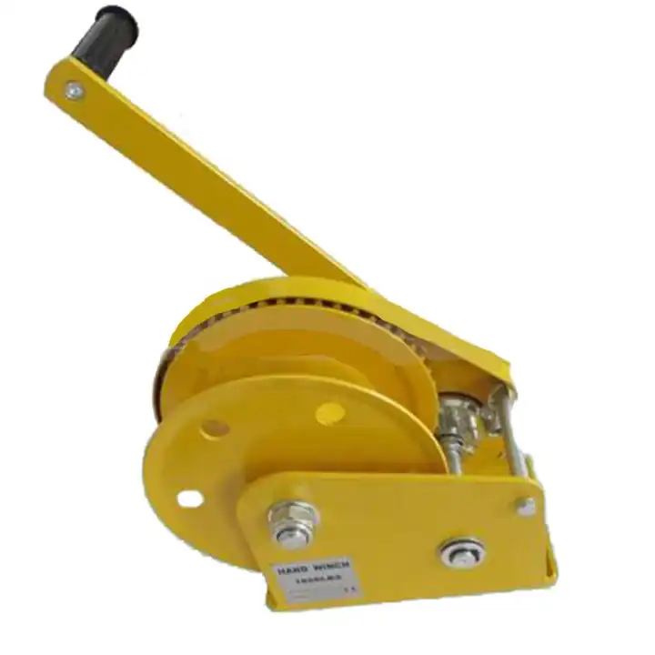 Self - locking mini Hand Winch Rescue Small Winch 1200lbs Vehicle Crane Used Manual Winch