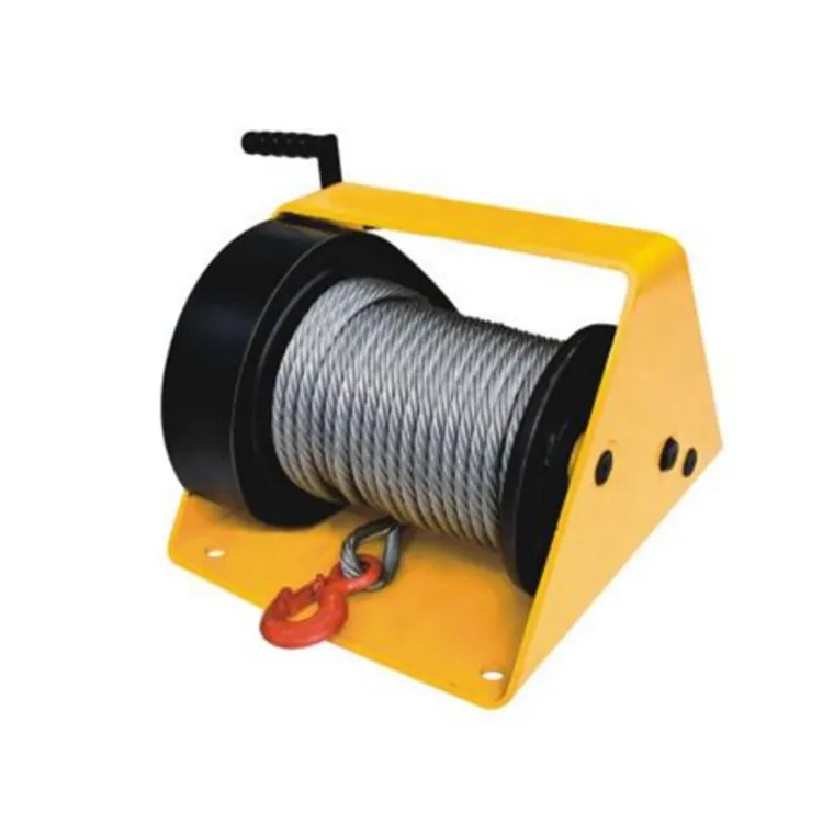 250KG Self-Locking Hand Crank Winch Heavy Duty Winch Turbine Worm Winch  0.25 Ton