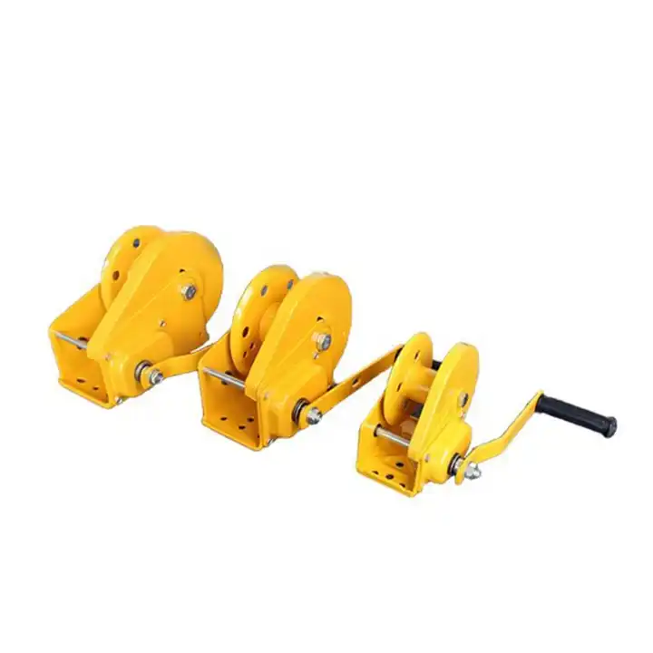 Capacity Load 1200LBS wire rope Small Manual Portable Hand Operated Winch Self - locking Manual Winch