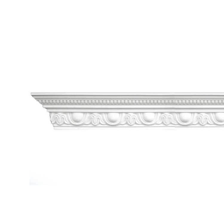 With Led Polyurethane Decoration Wall Fixable Cornish Moulding Pu Carved Ceiling Corner Molding