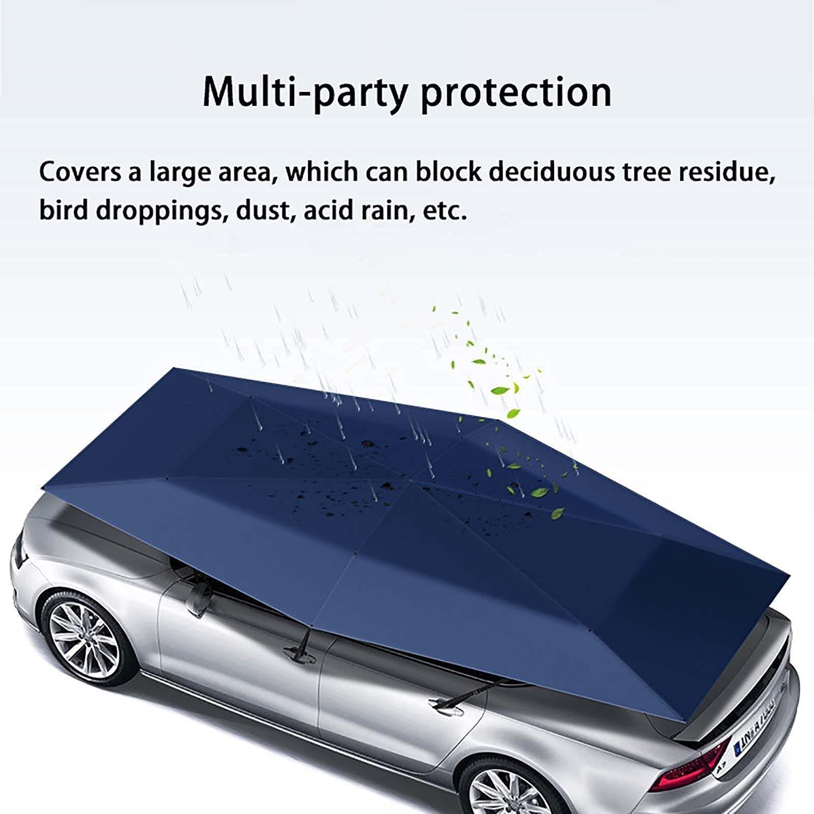 Premium Weatherproof Semi Auto Summer Car Matt Car Umbrella Car Cover