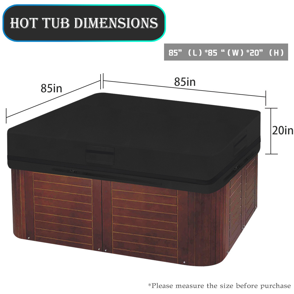 Factory Direct Sale Customization Outdoor Hot Tub Anti-dust Bathtub Cover SPA Bathtub Swimming Pool Dust Cover