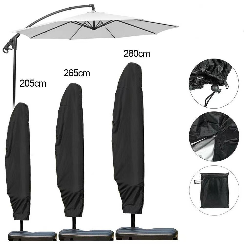 New listing outdoor furniture anti- uv waterproof parasol beach banana umbrella cover