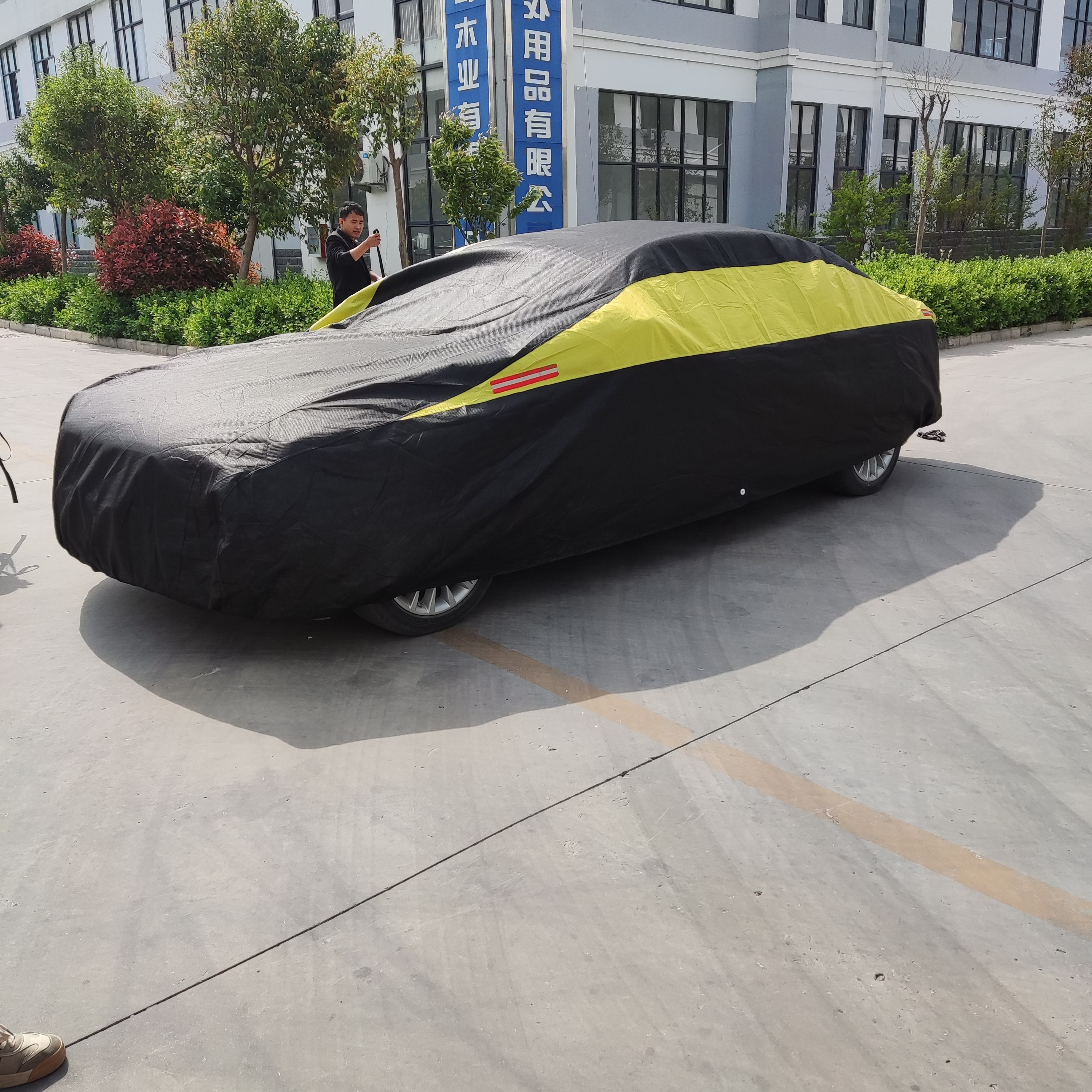 heavy duty anti-hail water proof sun protector cover for car cover embroidery logo garage tent