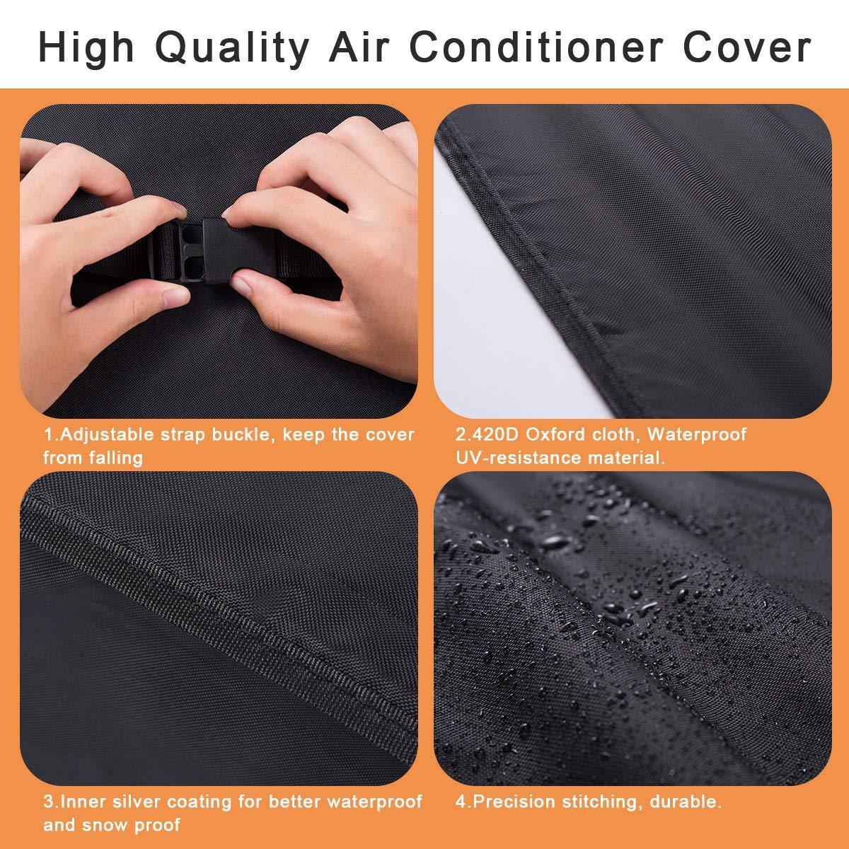 Outdoor Waterproof Window AC Unit Air Conditioner Grill Protection Dust Covers