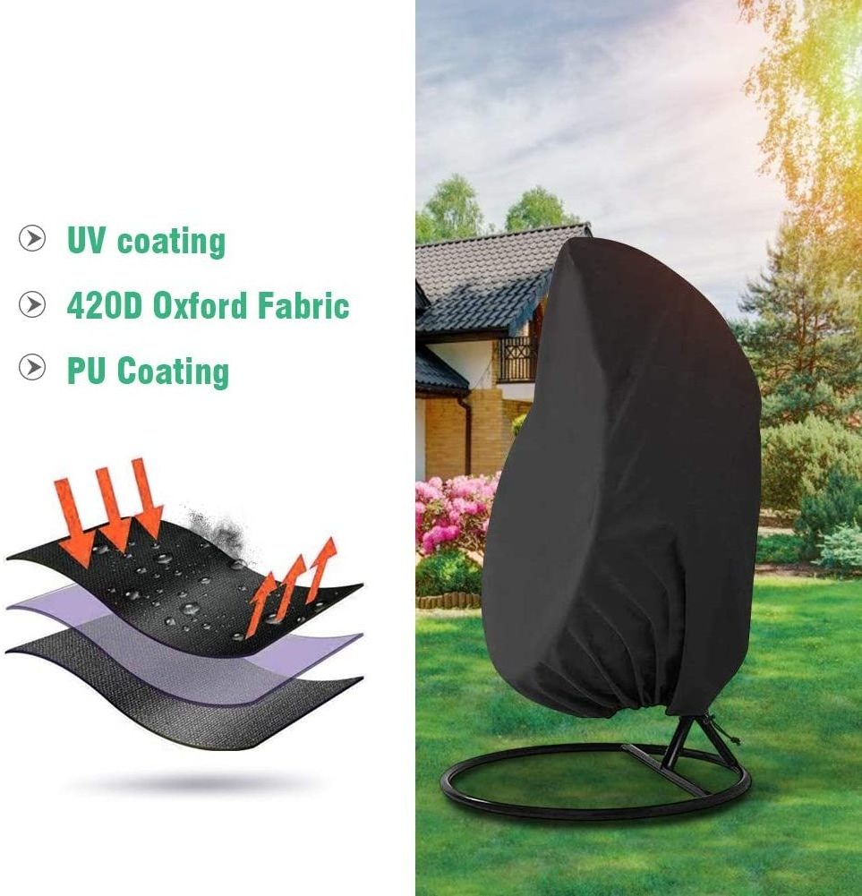 Waterproof Outdoor Competitive Price Patio Swing Hanging Egg Teardrop Chair Cover