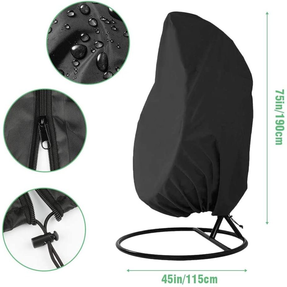 Waterproof Outdoor Competitive Price Patio Swing Hanging Egg Teardrop Chair Cover