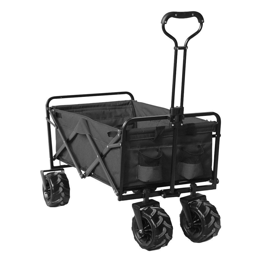 Outdoor Classic High PU Material Sand Beach Folding Wagon Cart Wheel 7x4 ''