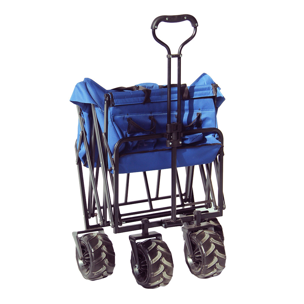 Outdoor Classic High PU Material Sand Beach Folding Wagon Cart Wheel 7x4 ''