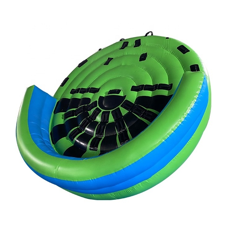 Durable 6  Person Tarpaulin PVC Inflatable Towable Donut Water Ski Boat Tube