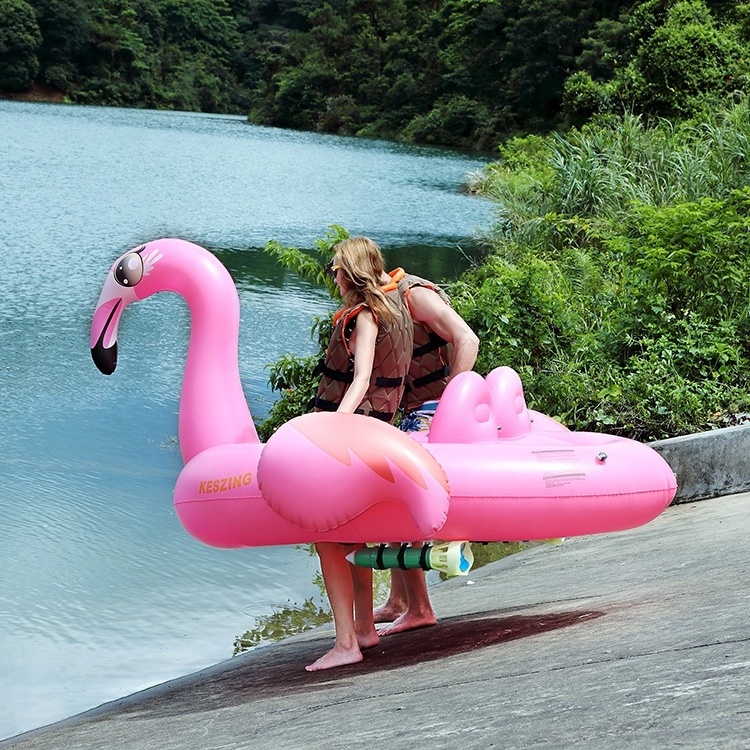 Amazing Long Endurance Motorized Inflatable Flamingo Pool Float