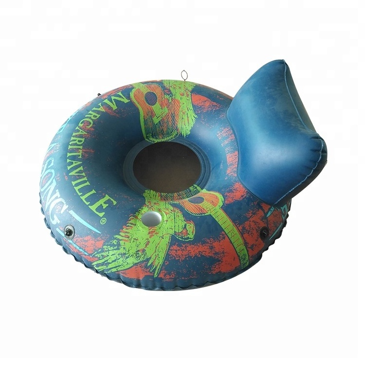 Customized 1 Person Inflatable River Water Tube Float Lounge for River Lake Sports