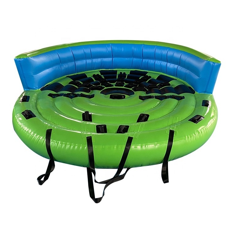 Durable 6  Person Tarpaulin PVC Inflatable Towable Donut Water Ski Boat Tube