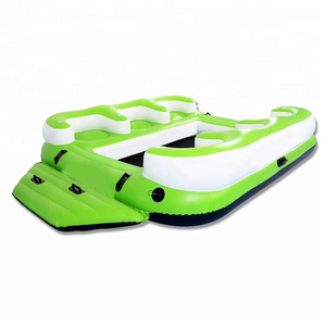 PVC 6 Person Inflatable Pool River Floating Island or Raft For Lake Water Party