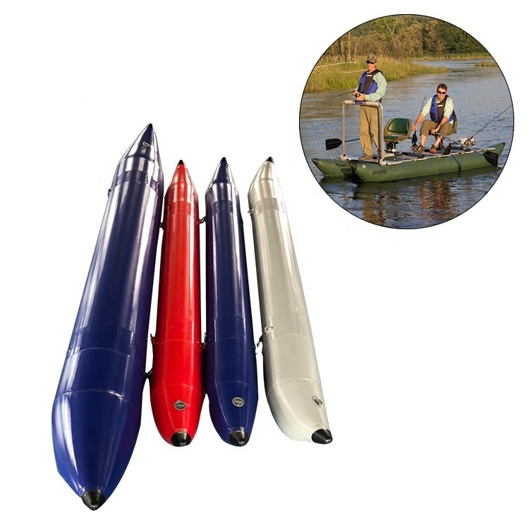 Custom Durable PVC Inflatable Banana Pontoons Tubes Buoy for Pedal Fishing Boats