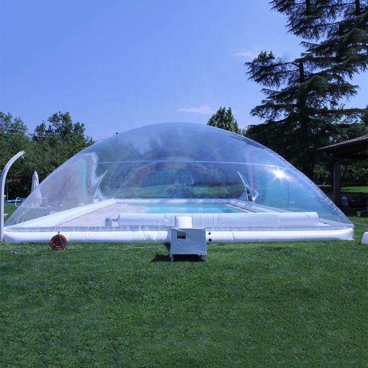 Factory Price Tarpaulin PVC Transparent Bubble Inflatable Outdoor Swimming Pool Cover