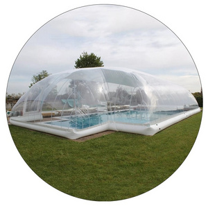 Factory Price Tarpaulin PVC Transparent Bubble Inflatable Outdoor Swimming Pool Cover