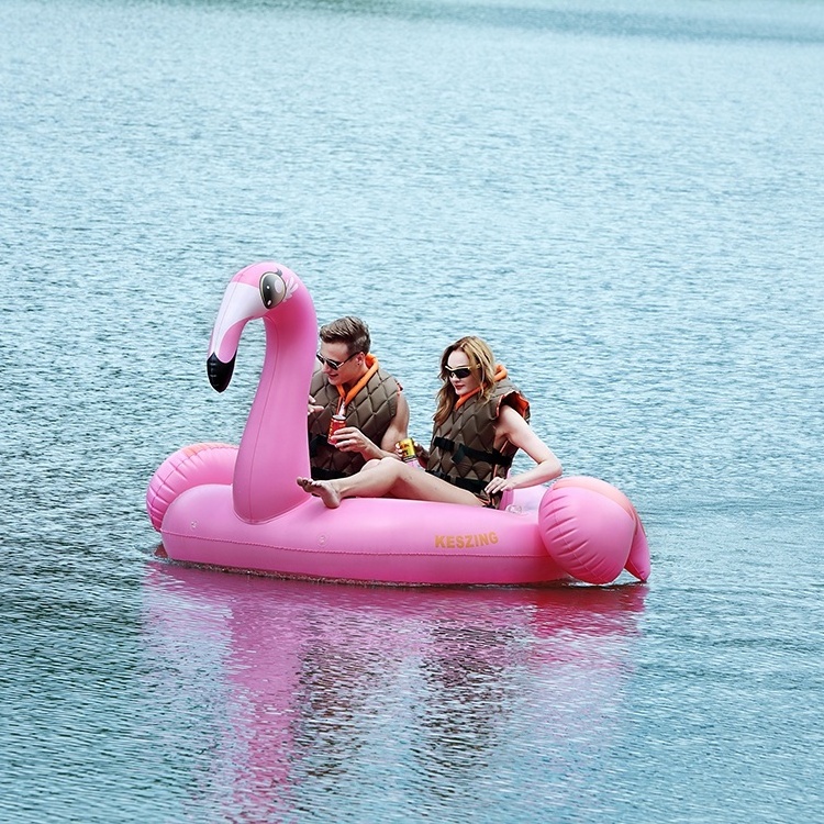 Amazing Long Endurance Motorized Inflatable Flamingo Pool Float