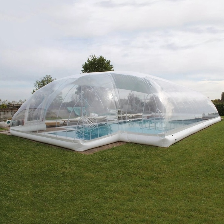 Factory Price Tarpaulin PVC Transparent Bubble Inflatable Outdoor Swimming Pool Cover