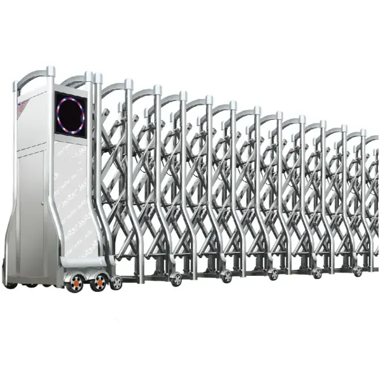 Customize Heavy Duty Aluminum Retractable Gate Motor Barrier Automatic Telescopic Sliding Heavy Duty Slide Gate