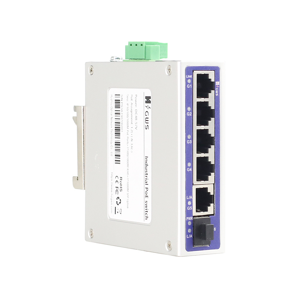 Industrial Cheaper Factory Price 4 Ports Ethernet 1 SFP Fiber Port Industrial Gigabit Switch