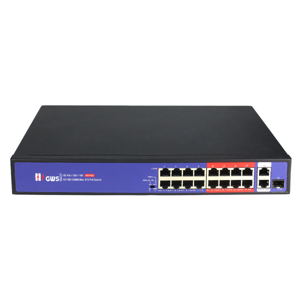 Ethernet switch CCTV Outdoor Gigabit Network unmanaged 16 port Rack mount Non-standard poe switch