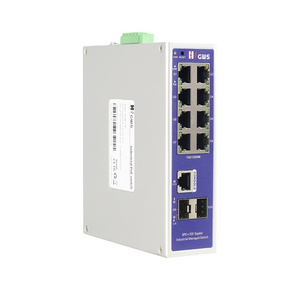 8 Port PoE Gigabit Managed Poe Switch with 2 SFP Ring Industrial PoE network Switch for outdoor