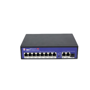 GWS-3108PFD 8*Gigabit POE Ports+2*Gigabit Uplink RJ45 Ports+1*Gigabit Fiber Slot HZGWS Unmanaged POE Switch