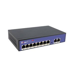 POE Switch 8 Port 10/100mbps for IP Camera Network Switch 8 Port 10 with Build-in 52V Power Supply Full-duplex