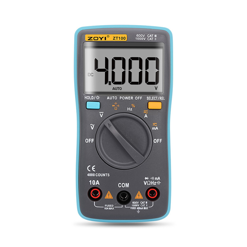 2023 NEW ZT-100 1999 counts multi function digital multimeter   automatic range pocket  multimeter