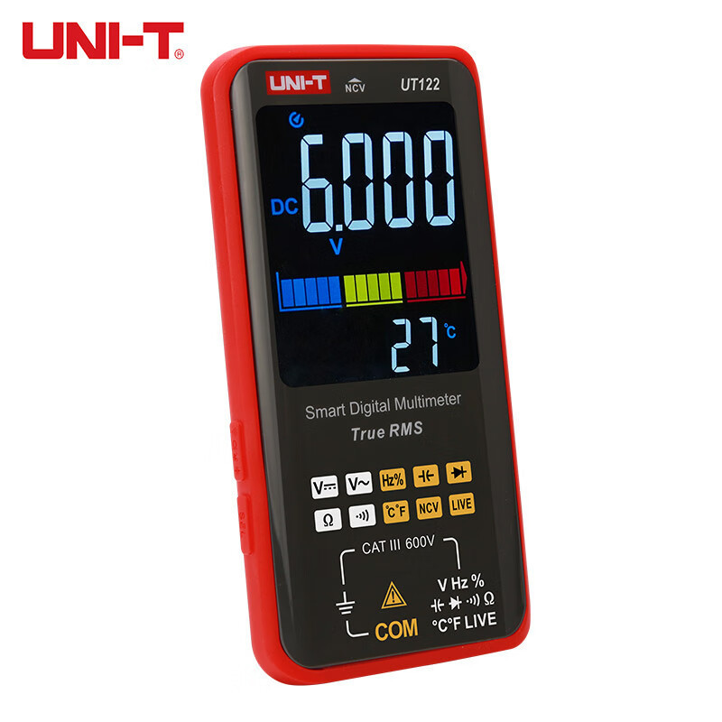 UNI-T UT122 industrial grade true RMS 6199 LCD display AC DC 600v digital small multimeter tester