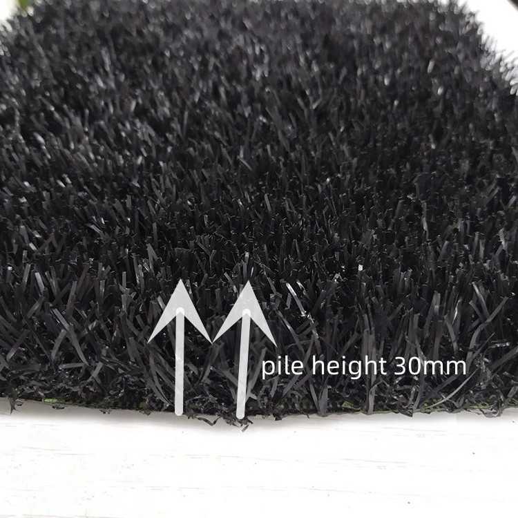 Heigh Quality Artificial Grass Running Track Synthetic Grass Turf Landscaping Black Artificial Grass