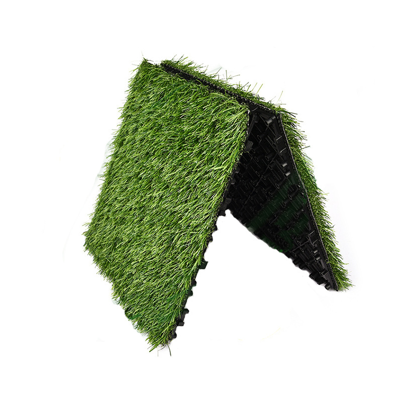 Artificial Grass Squares Tiles Small Faux Grass Patch Turf Mat Grass for Crafts Patio Wall Decor Green