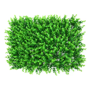 PE Plastic Green Grass Panel on Sale Artificial Plant Privacy Plant Flower Wall for Garden Decorationplastic Flower Wall Green