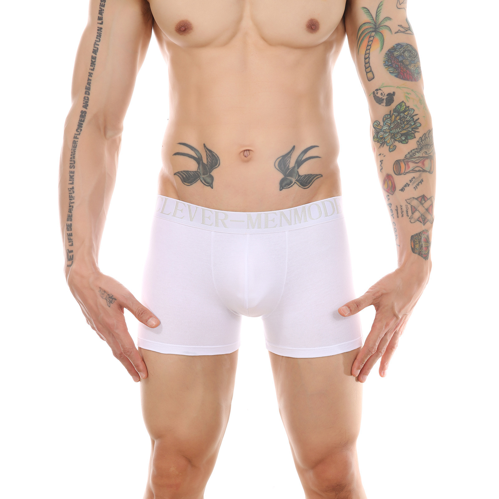 Men's Long Boxer Briefs Long Leg Sports Performance Breathable Comfortable Factory wholesale