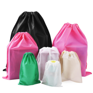 Non Woven Bags Manufacturer  Promotional Cheap Custom Foldable Shopping Recycle Non Woven String  Bag