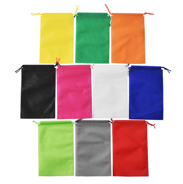 Non Woven Bags Manufacturer  Promotional Cheap Custom Foldable Shopping Recycle Non Woven String  Bag