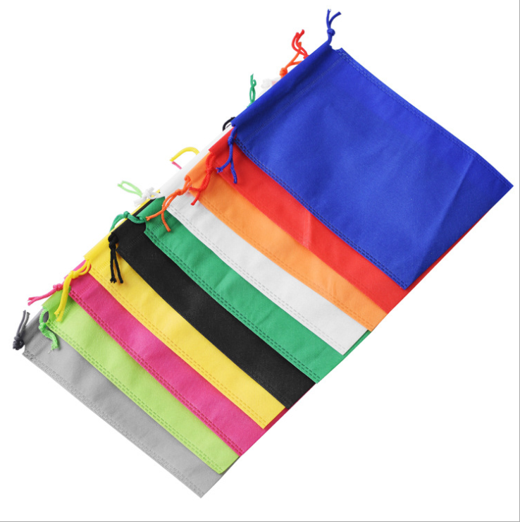 Non Woven Bags Manufacturer  Promotional Cheap Custom Foldable Shopping Recycle Non Woven String  Bag