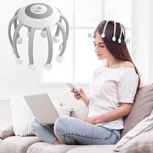 OEM Stress Fatigue Tension Relieve Head Massager electric vibrating automatic massage head scalp scratcher rechargeable