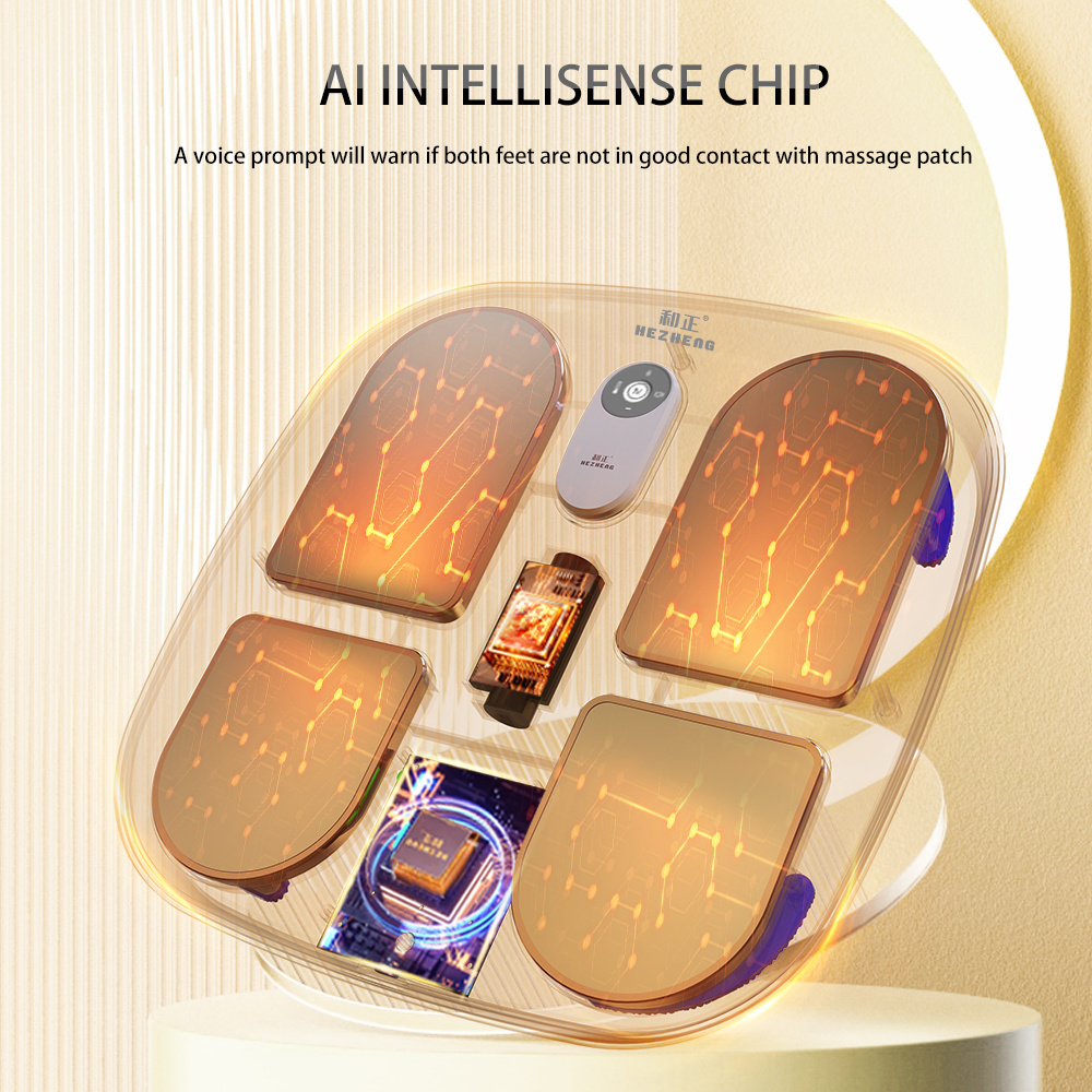 Hezheng's Newest Product: Multifunctional Infrared Foot Massager with Electric Pulse TENS Heating Massage therapy